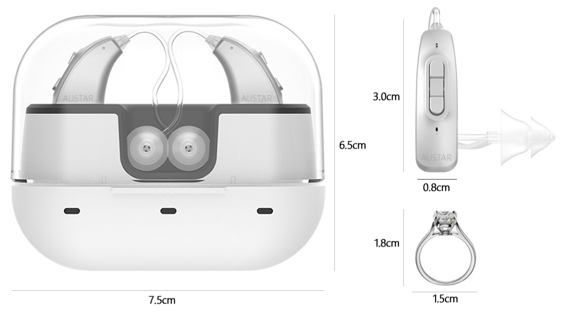 mini rechargeable digital hearing aids