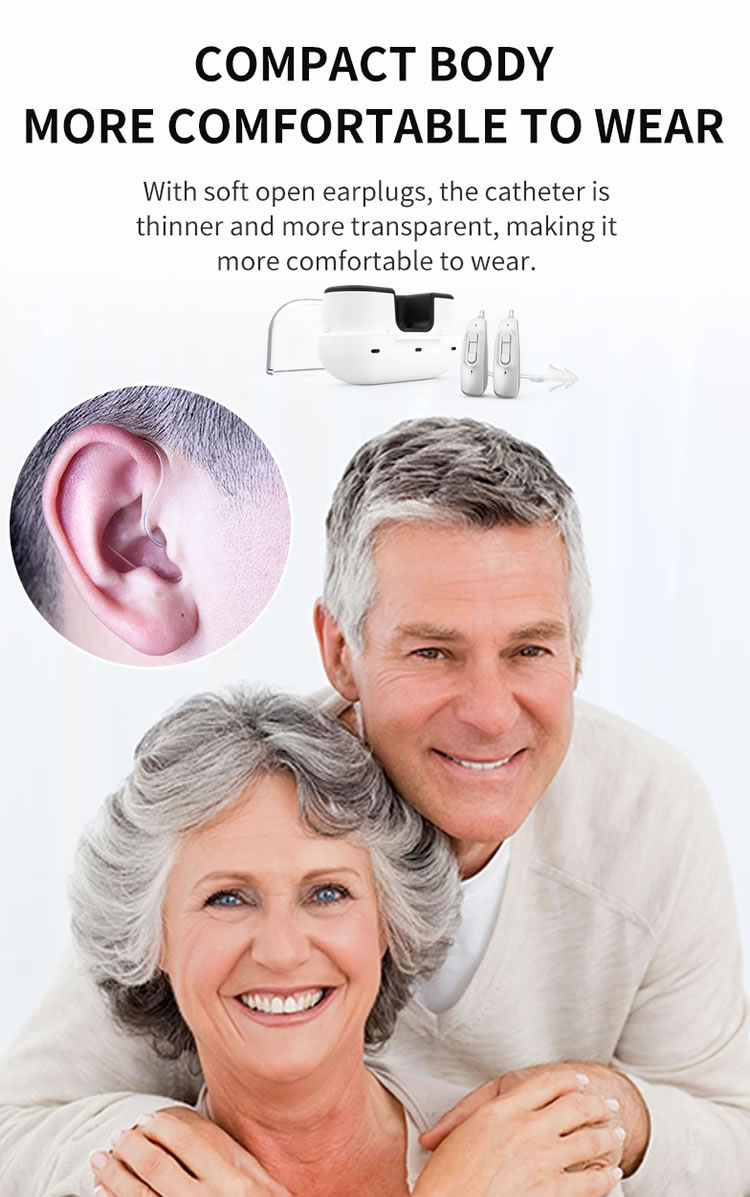 rechargeable BTE hearing aid for seniors