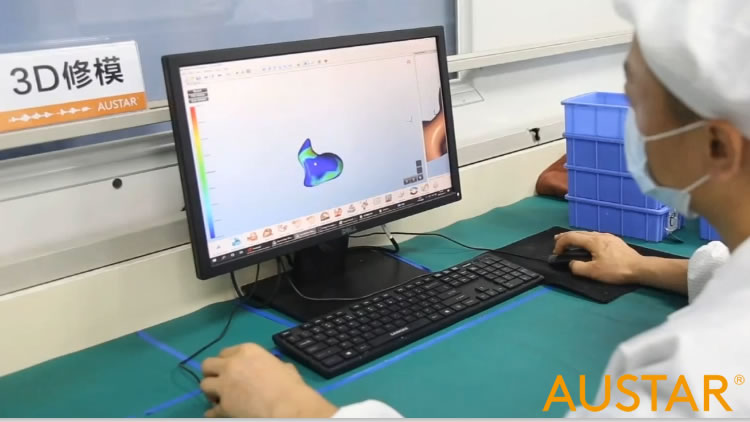 3d earmold impression for in-ear hearing aid