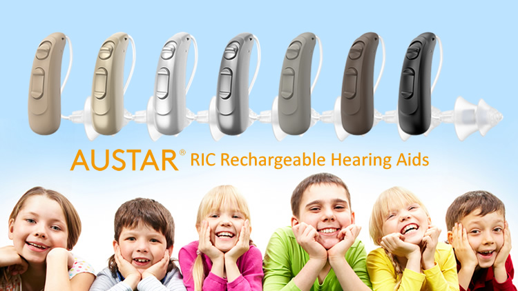 wholesale rechargeable ric hearing aids in 7 colors