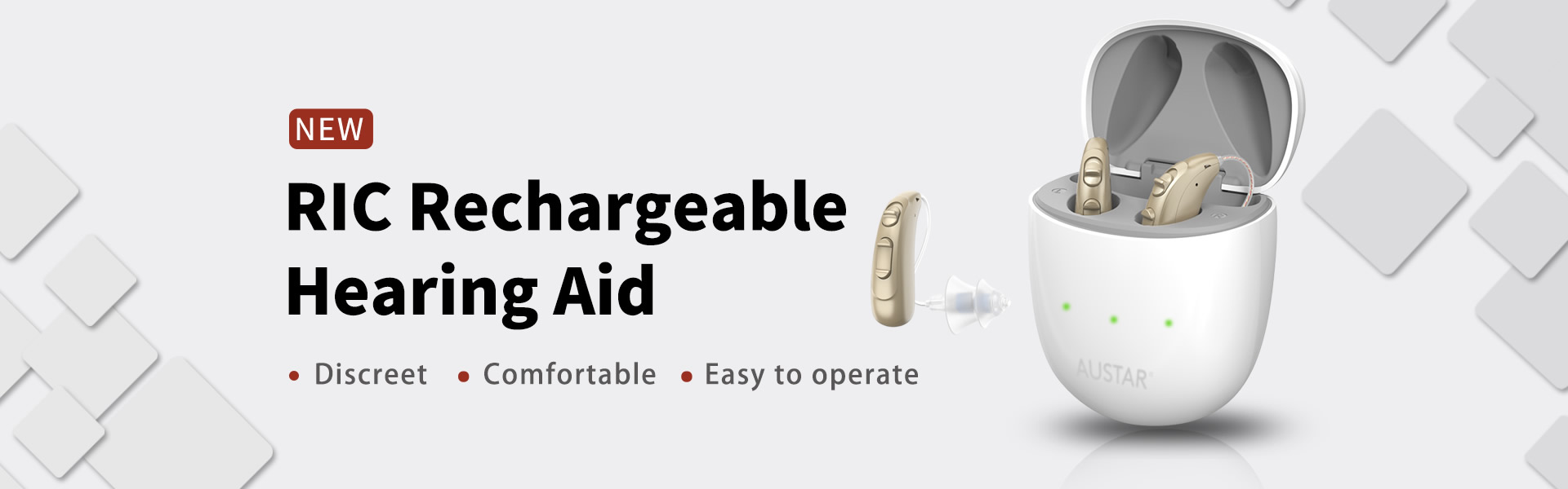 Rechargeable RIC Hearing Aids