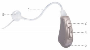 Cadenza R hearing aid structure